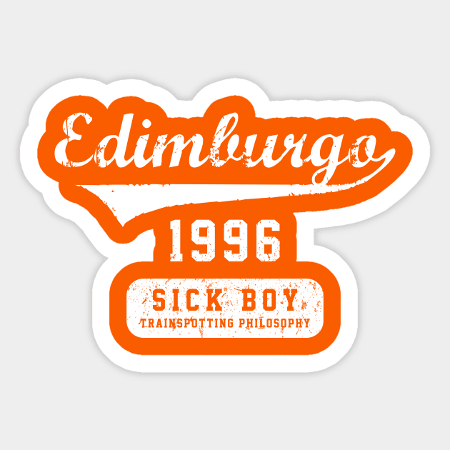 Traispotting Philosophy Sick Boy Sticker by TEEWEB